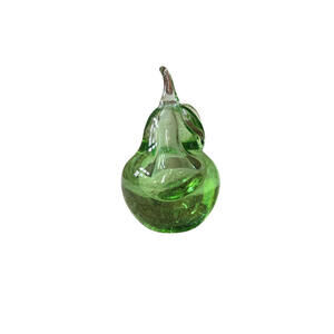 Finnish Art Glass Pear – 5"